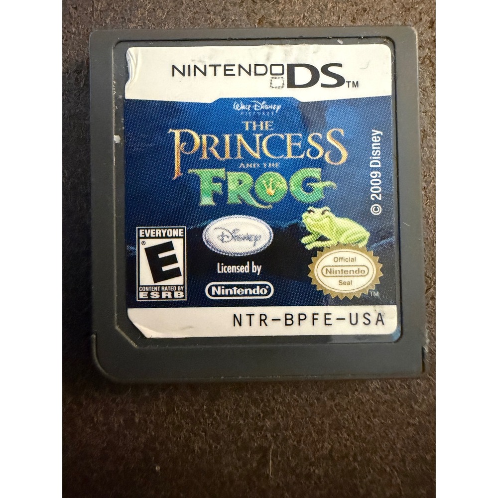Disney The Princess and the Frog Nintendo DS Game Cartridge NTR-BPFE-USA 2009